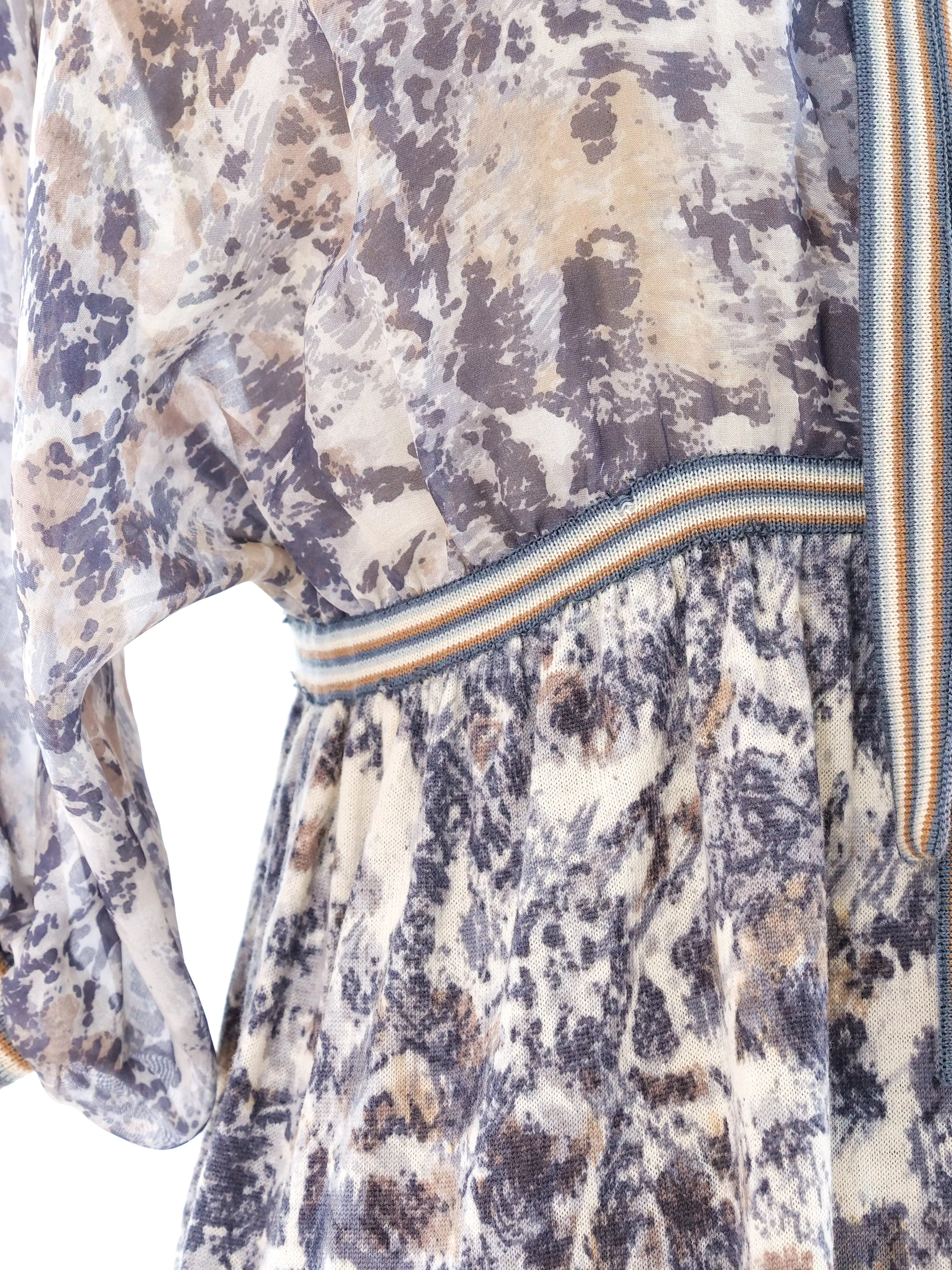 Abstract Printed Maxi Dress