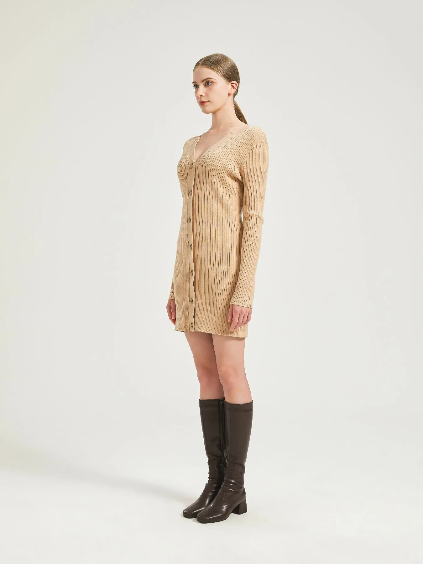 Ava Rib Knit Mini Dress