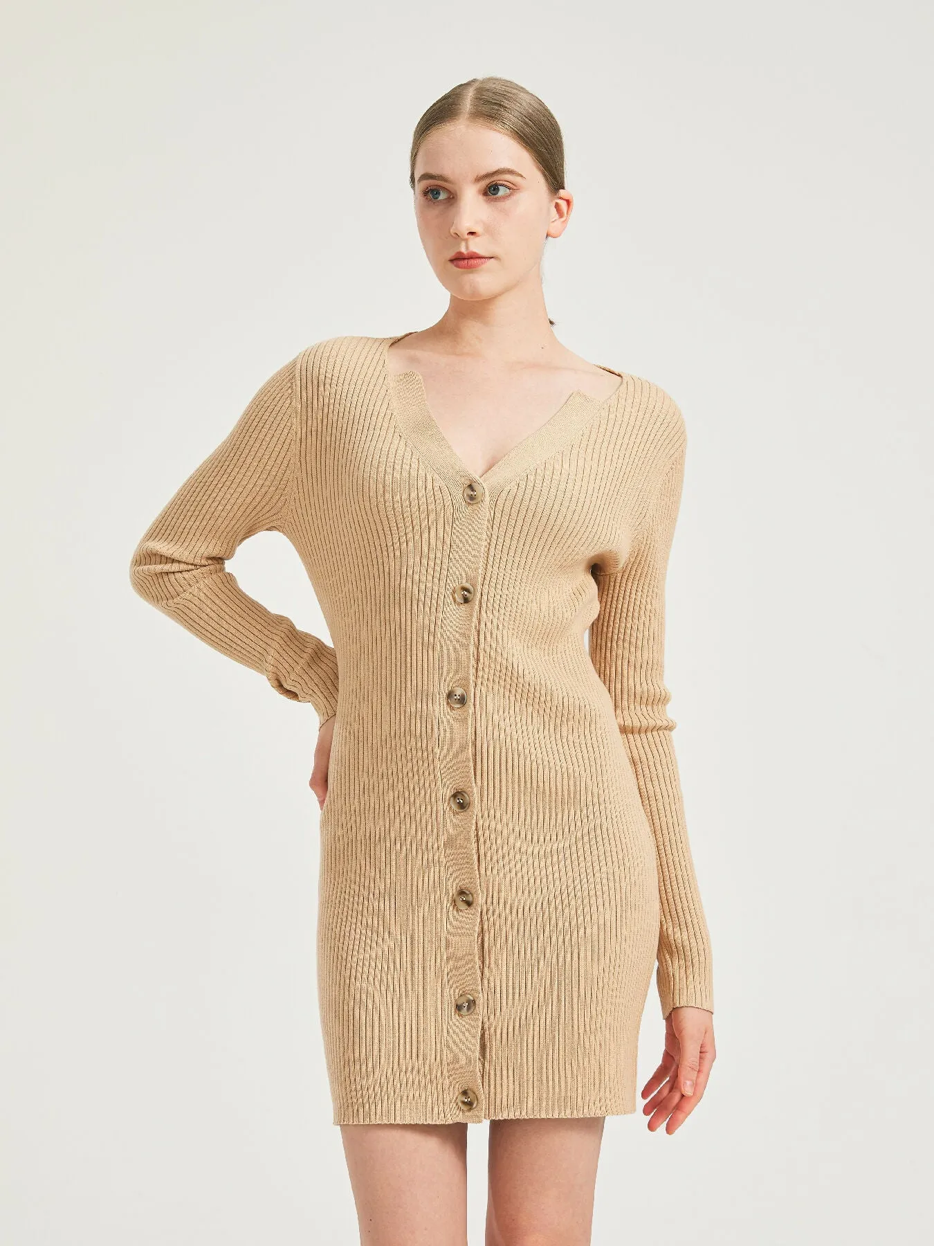Ava Rib Knit Mini Dress