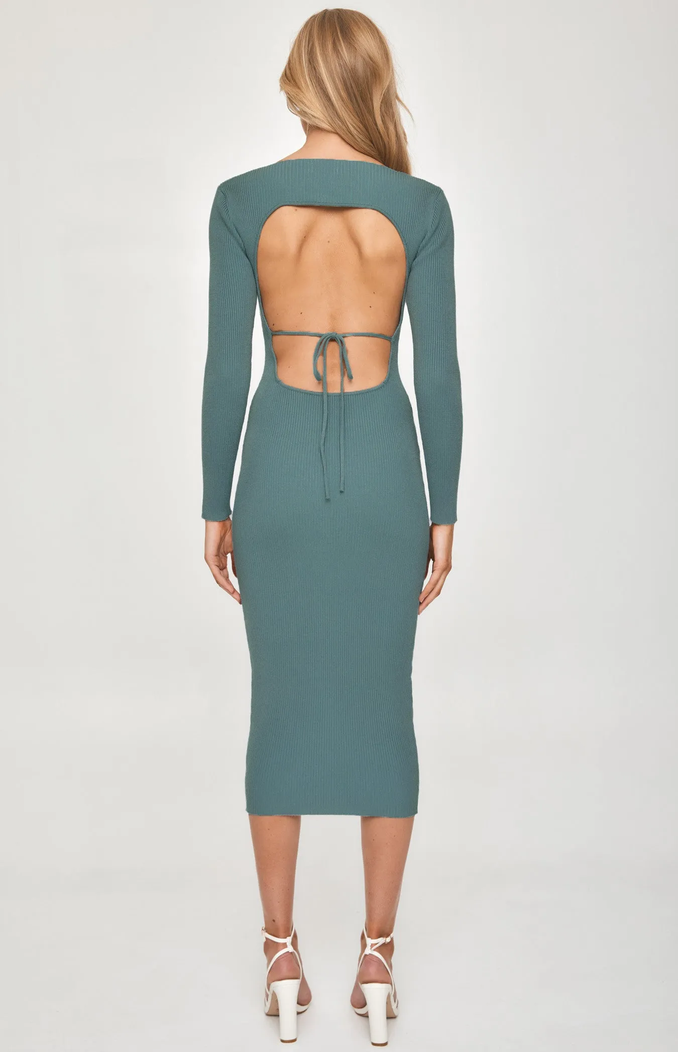 BACK TO BASICS KNIT MIDI DRESS