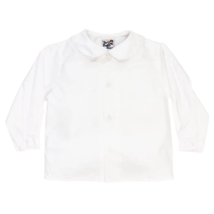 Bailey Boys Long Sleeve Piped Button Front Onesie