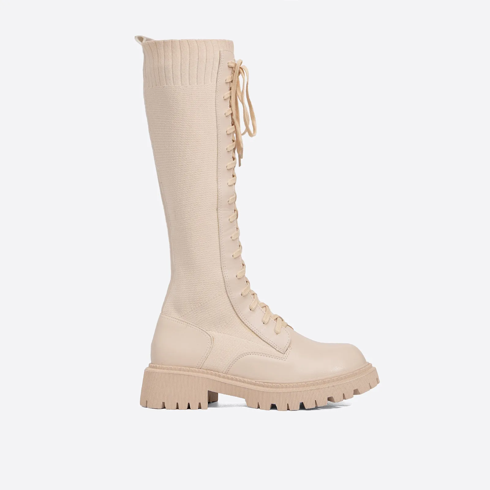binfenxie- Women Daily Knit High Boots