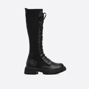 binfenxie- Women Daily Knit High Boots