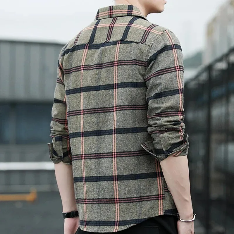 Casual Long Sleeve Plaid Shirt