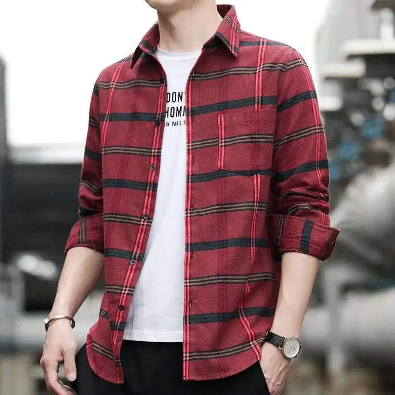 Casual Long Sleeve Plaid Shirt