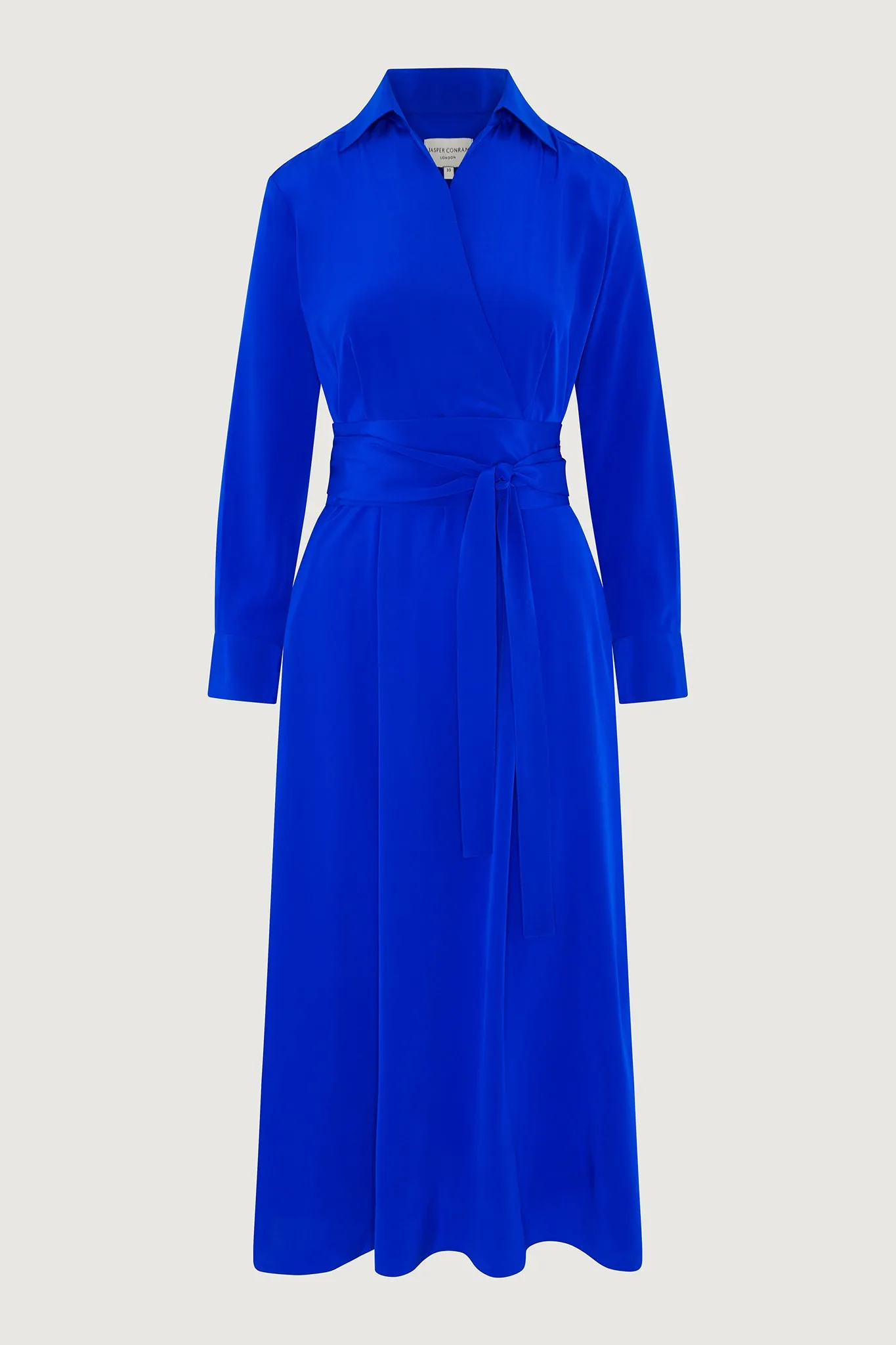 Celia Silk Full Skirt Wrap Dress