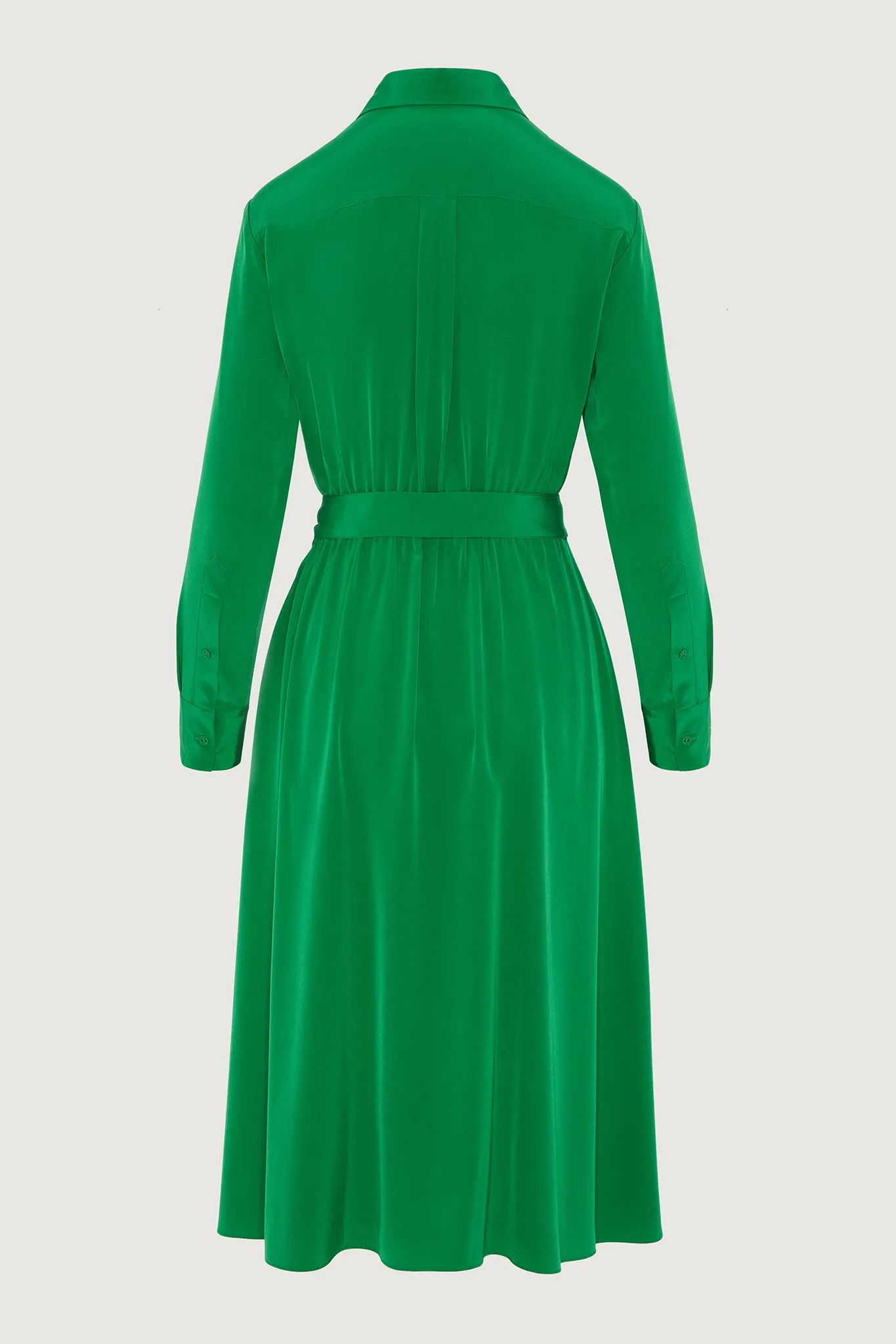 Celia Silk Full Skirt Wrap Dress