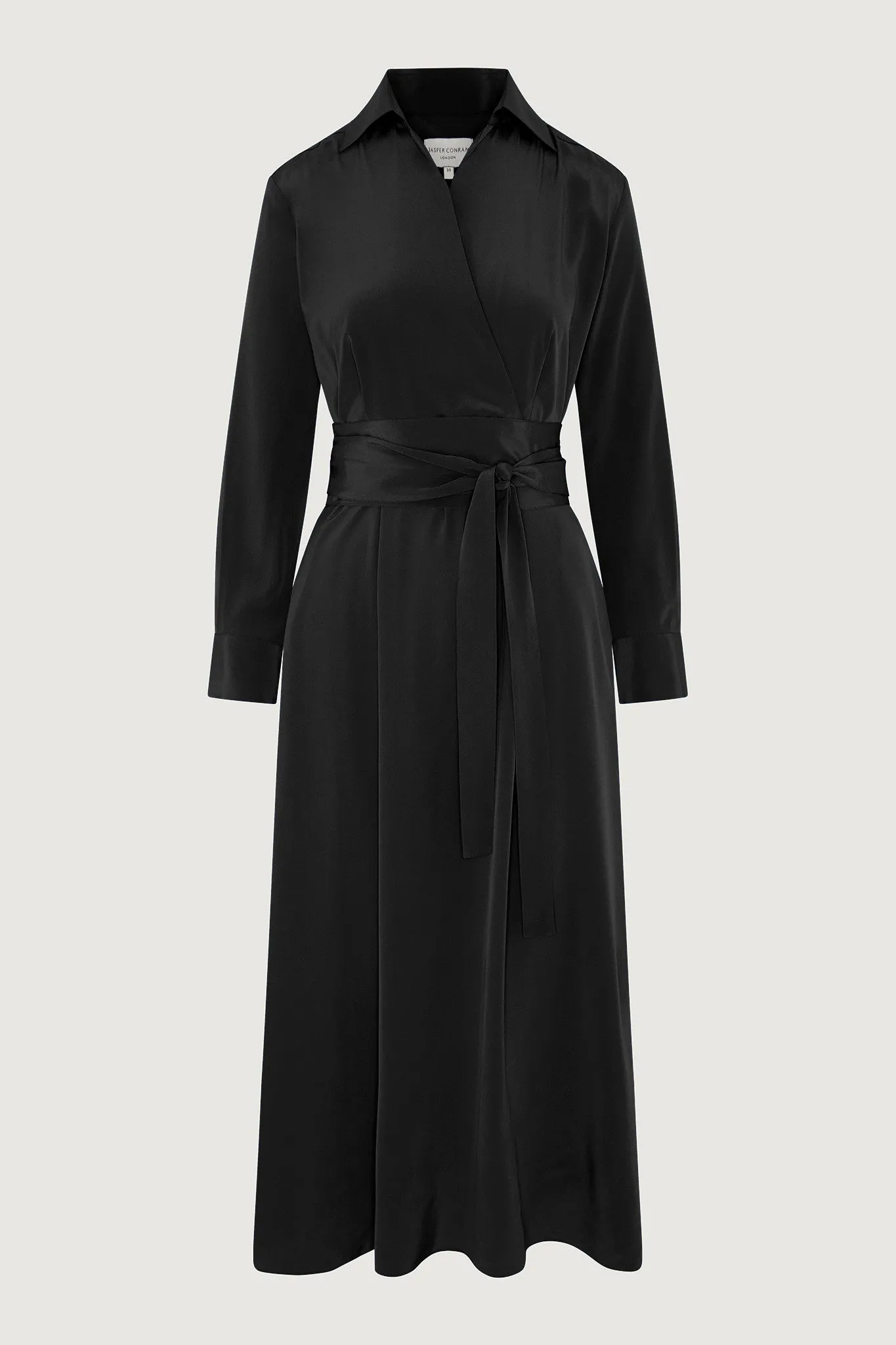 Celia Silk Full Skirt Wrap Dress