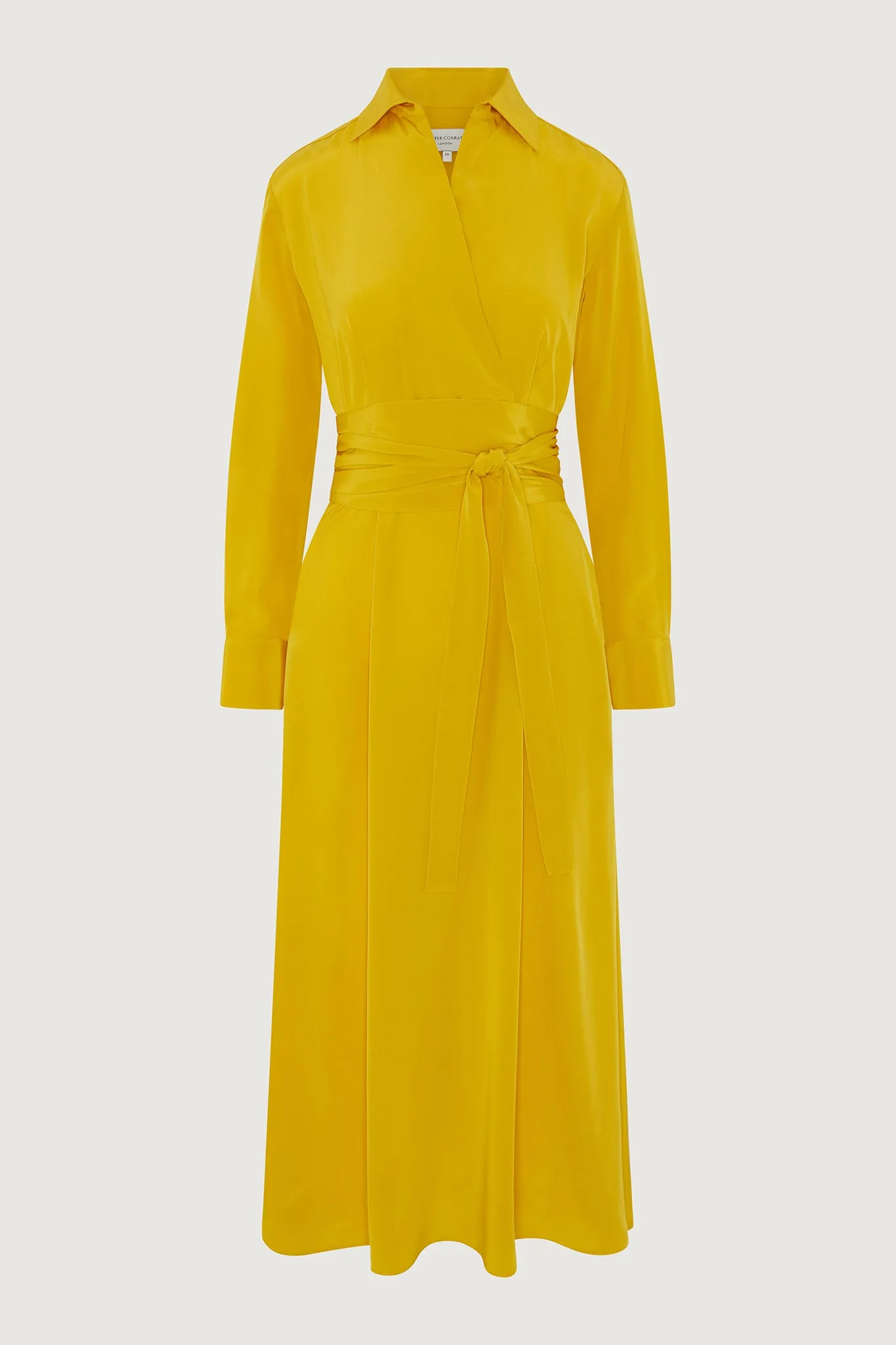 Celia Silk Full Skirt Wrap Dress