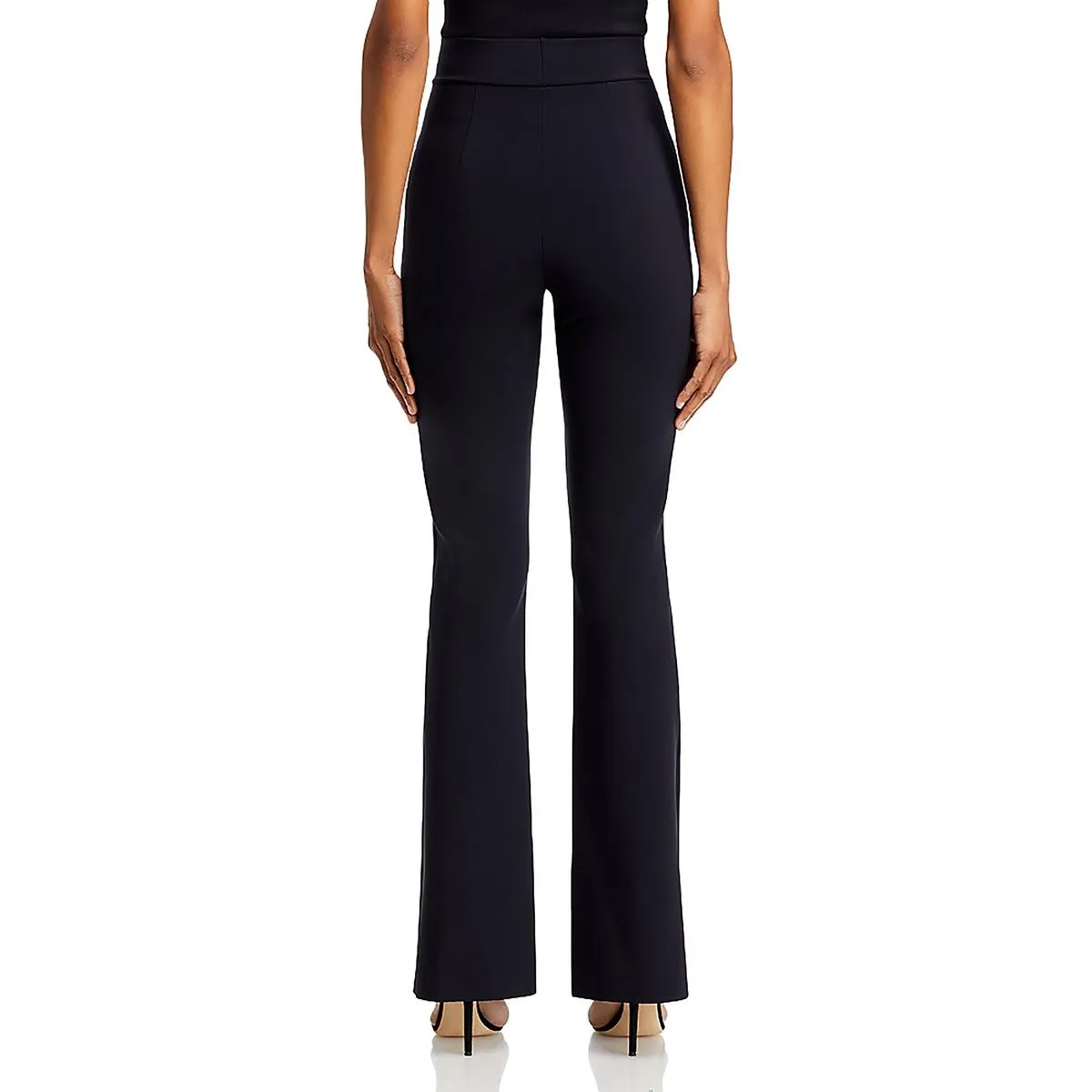 Chiara Boni Womens ette Solid High Rise Flared Pants