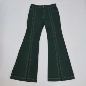 Chloe Intense Green High Waist Flared Wide Pants