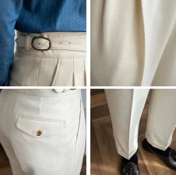 Cold season straight trousers