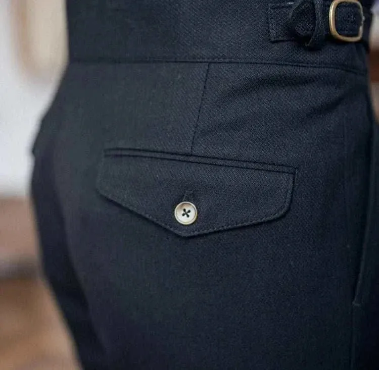 Cold season straight trousers