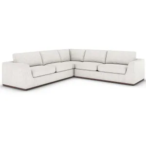 Colt 3 Piece Sectional, Merino Cotton