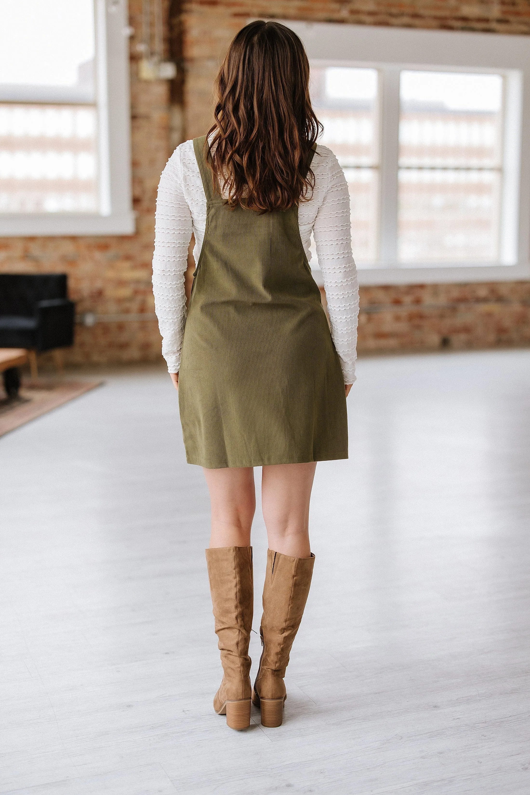Connie Corduroy Overall Dress