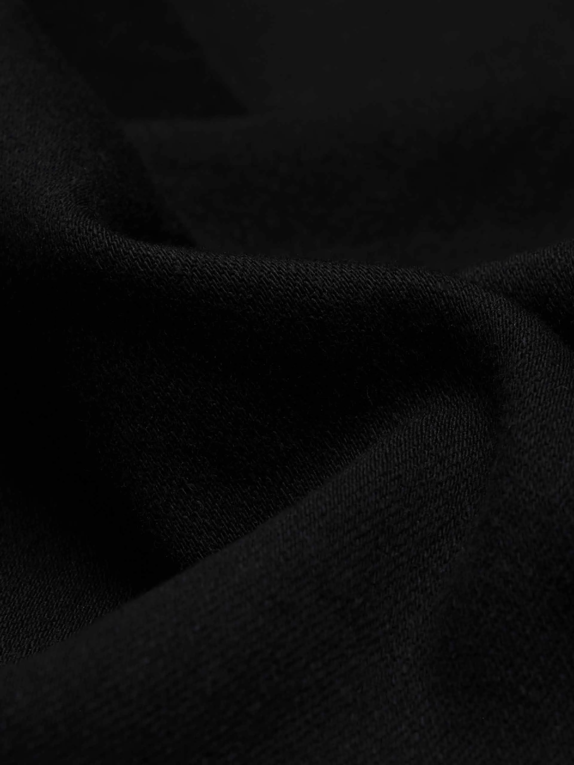 Cotton Blend Black Flared Jeans