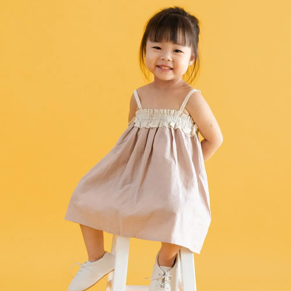Cotton Tent Dress, Rosewood