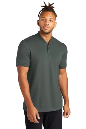 Custom Embroidered - Mercer Mettle™ Stretch Pique Henley MM1008