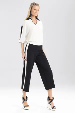 Double Knit Jersey Color Block Pants