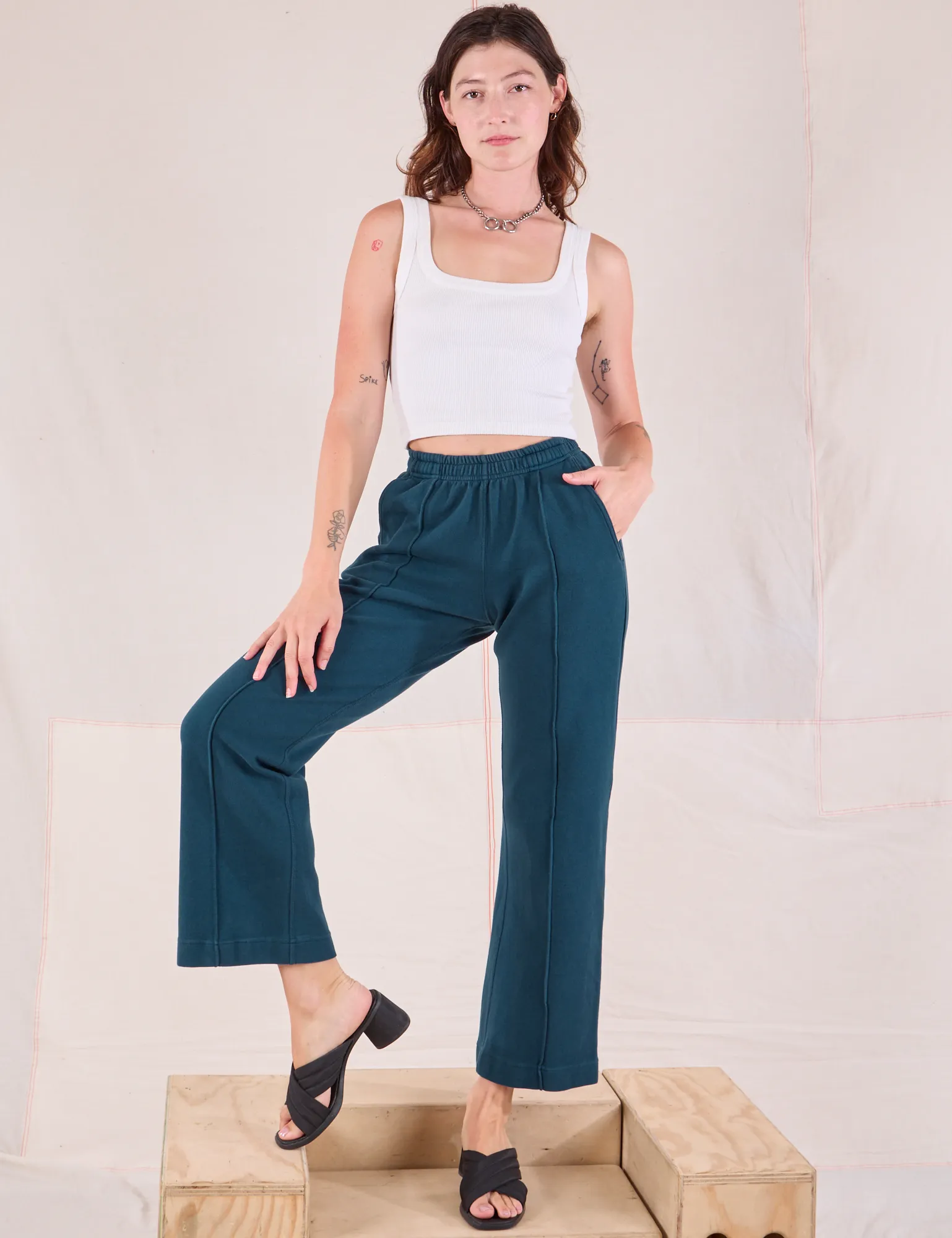Easy Western Pants - Lagoon
