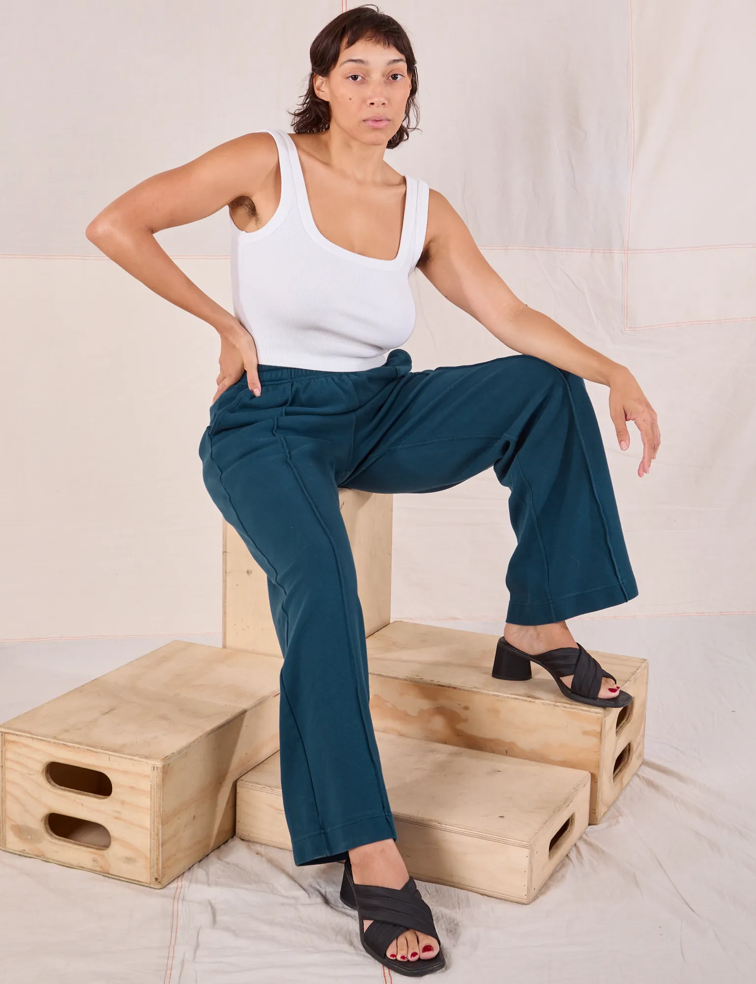 Easy Western Pants - Lagoon