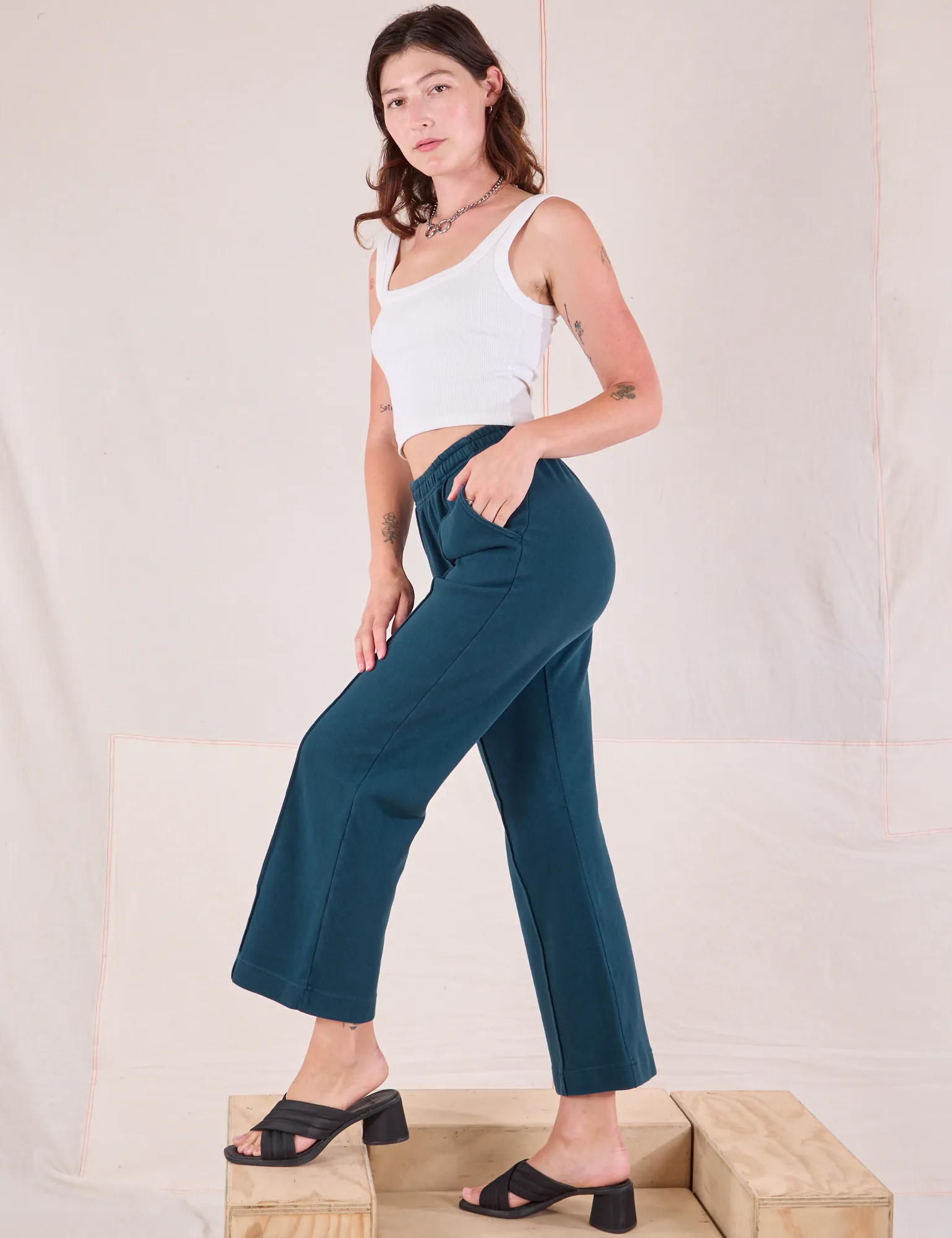 Easy Western Pants - Lagoon