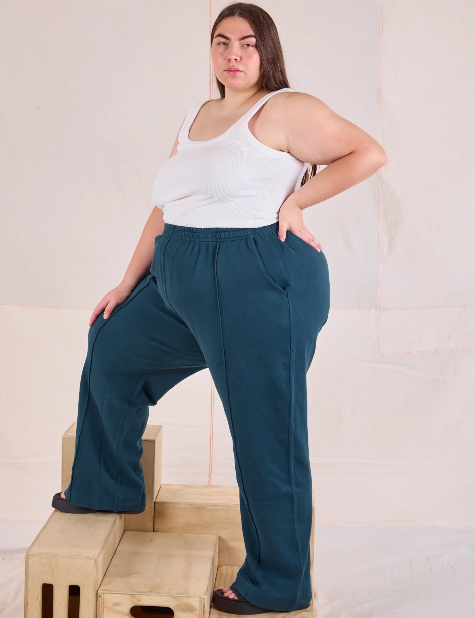 Easy Western Pants - Lagoon