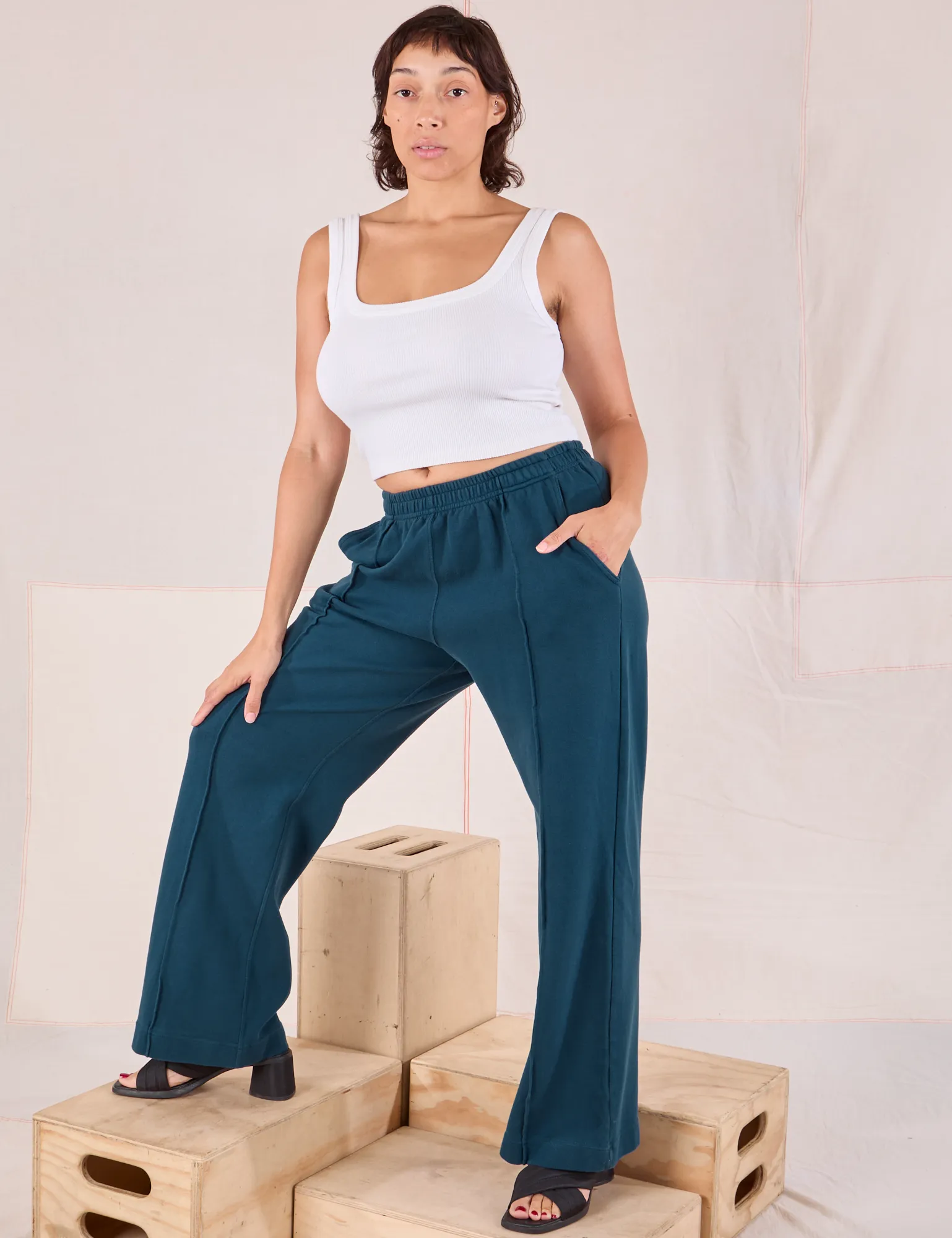 Easy Western Pants - Lagoon