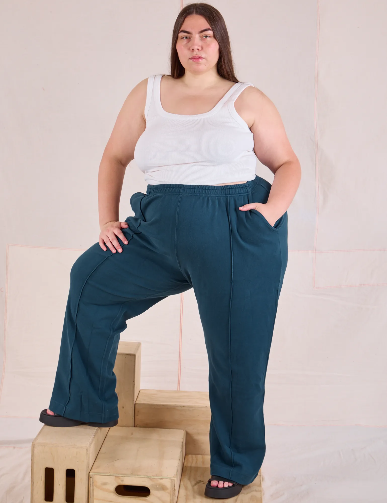 Easy Western Pants - Lagoon