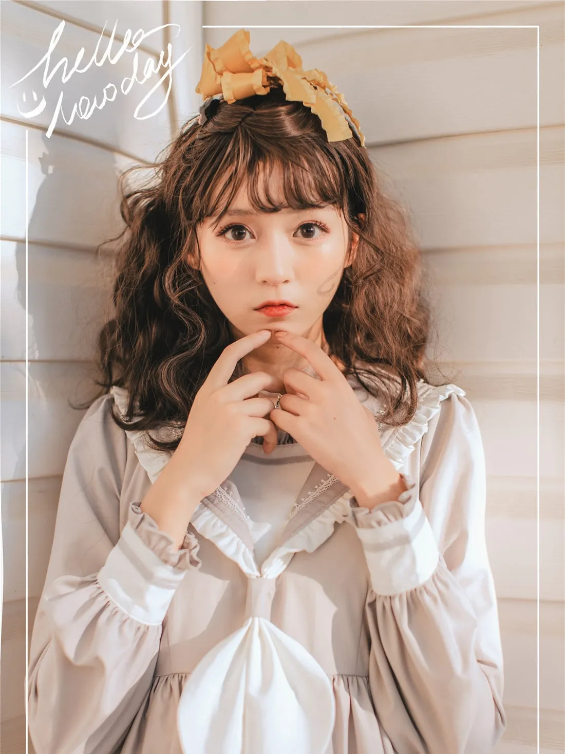 EESSILY~Shimmer Dust~Sailor Collar Lolita OP Dress