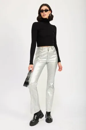Emory Park Metallic Flared Pants