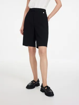 EP YAYING Black Unisex Shorts