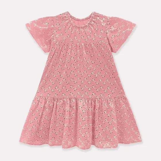 Eyelet Dusty Rose dress - Milon