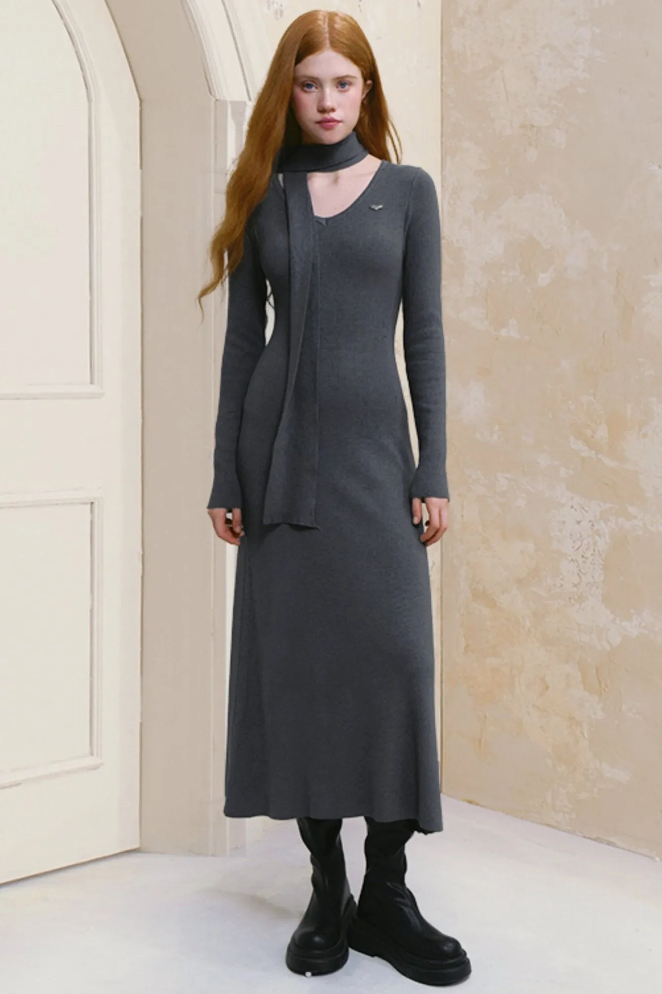 First Melody Knit Maxi Dress