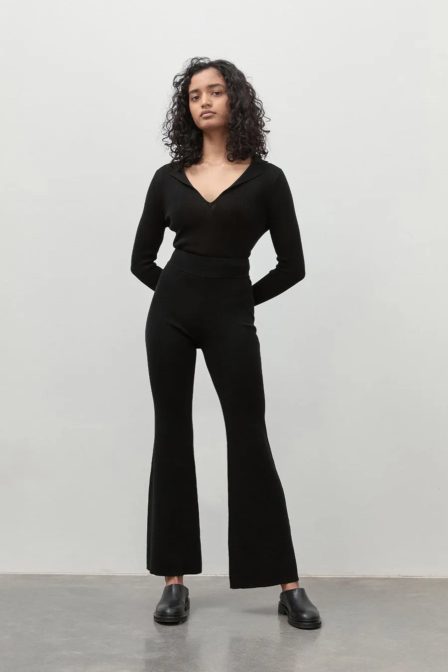 Flared Black Pants
