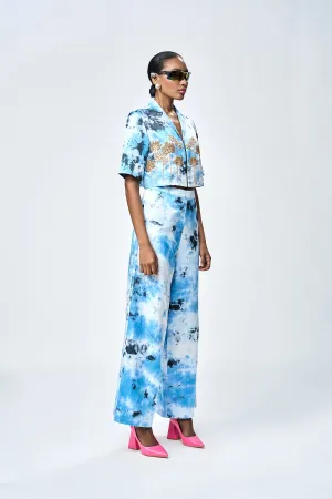 FLARED PANTS OF ( TALL TREE CROPPED SHIRT )