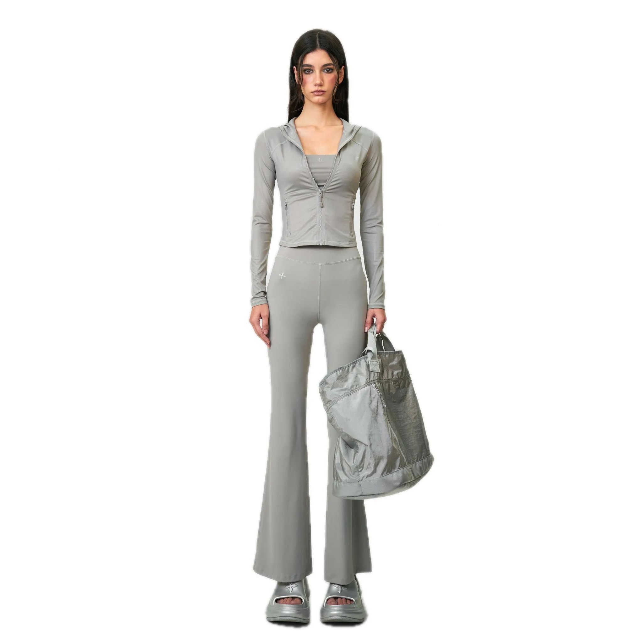 FUTURE Wave Body Shaping Flared Pants Gray