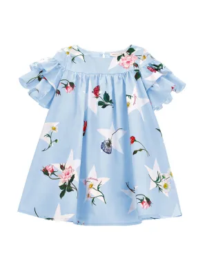 Girls Flared cotton dress