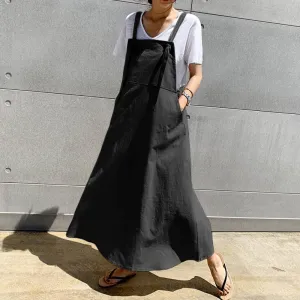 Going Off Overall Dress