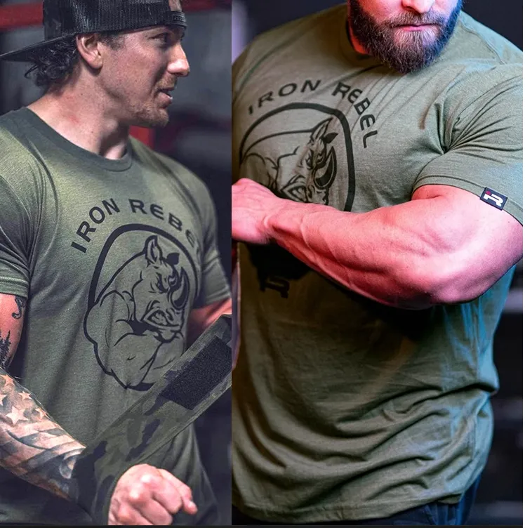 GYM BUDDY RHINO POWERLIFTING T SHIRTS