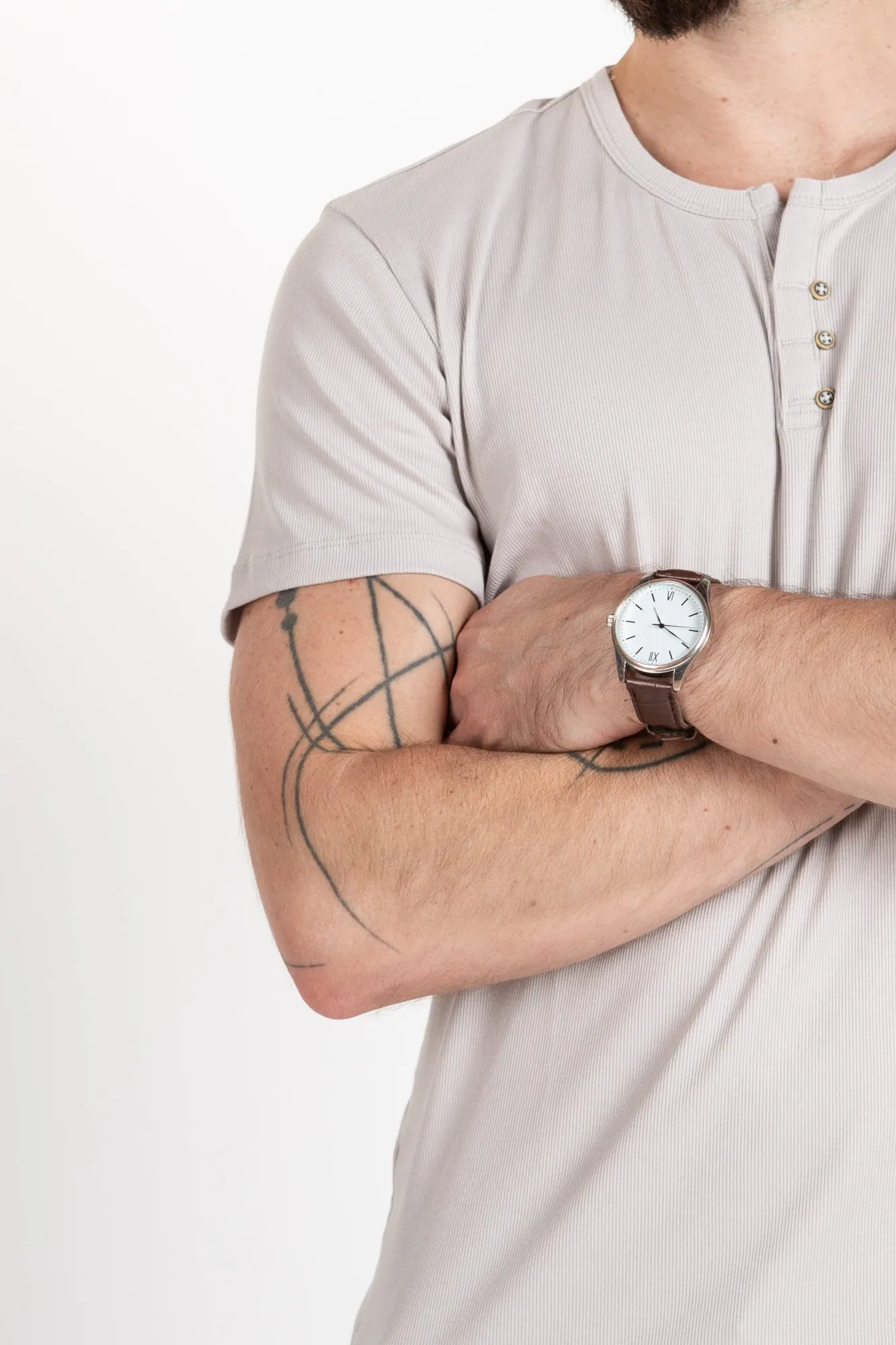 Henley T-Shirt - Taupe