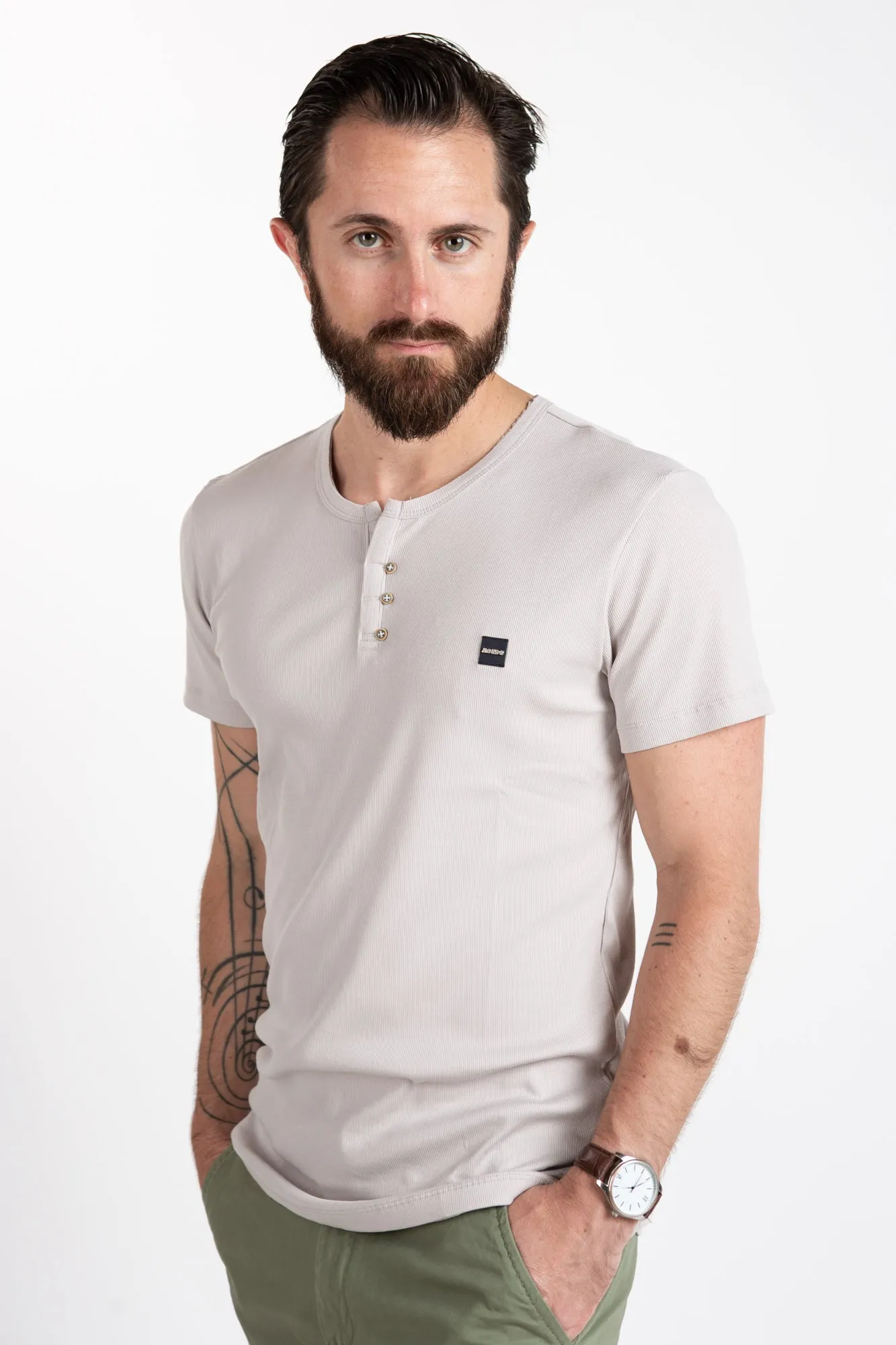 Henley T-Shirt - Taupe