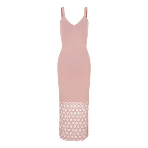 Isobel Dress-Peach Beige