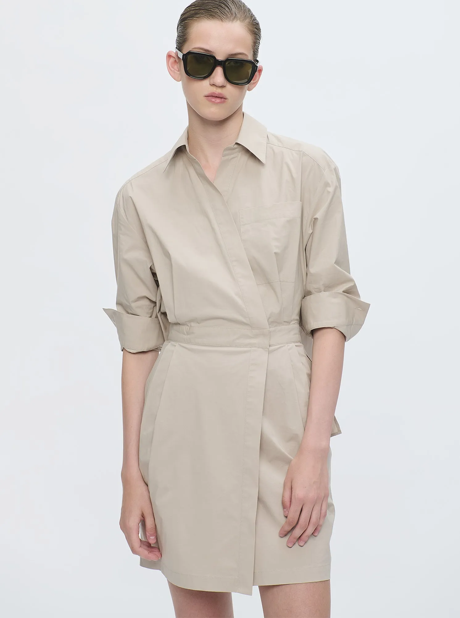 JAXINA Wrap dress Safari