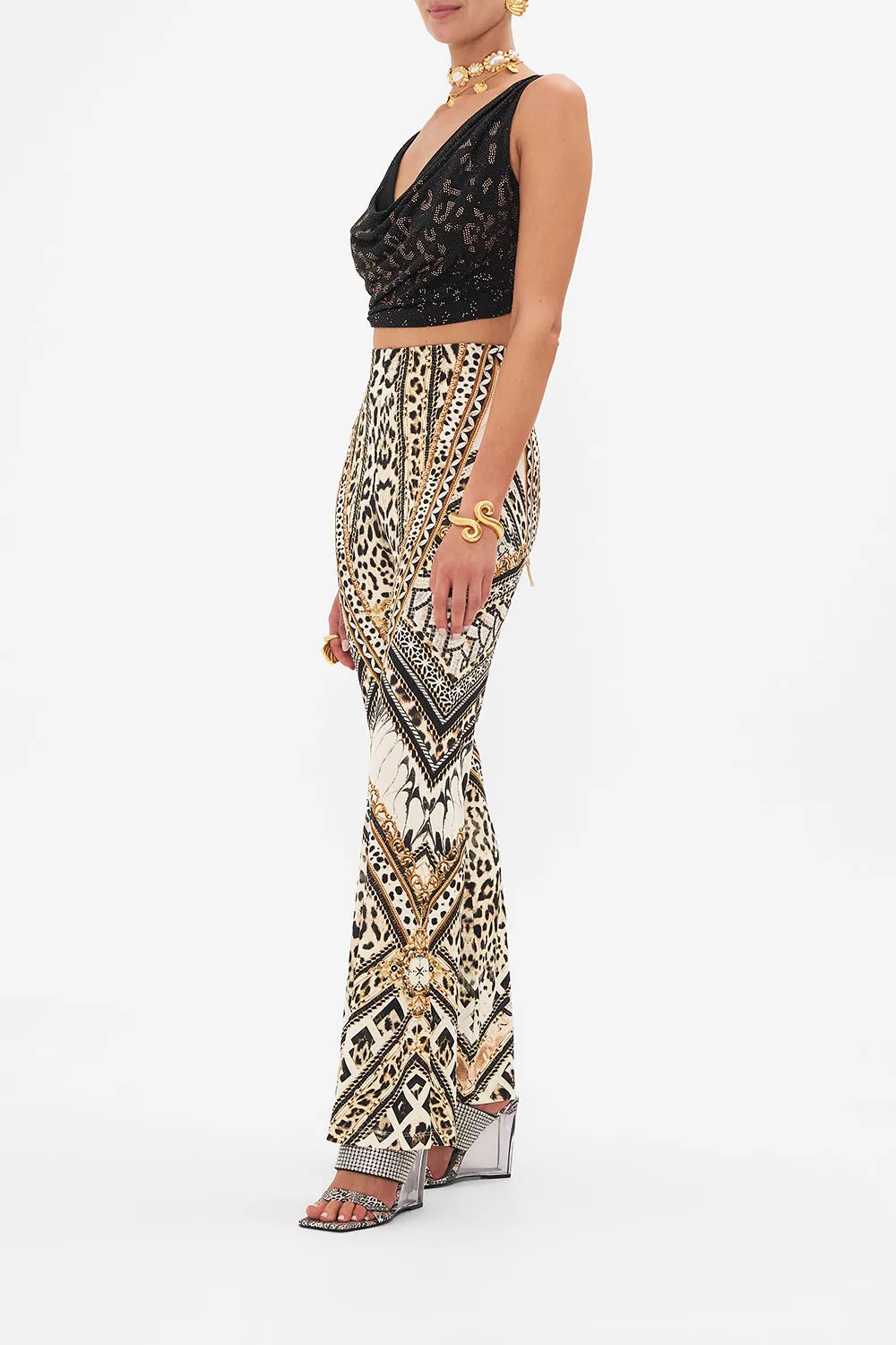 JERSEY FLARE PANT MOSAIC MUSE