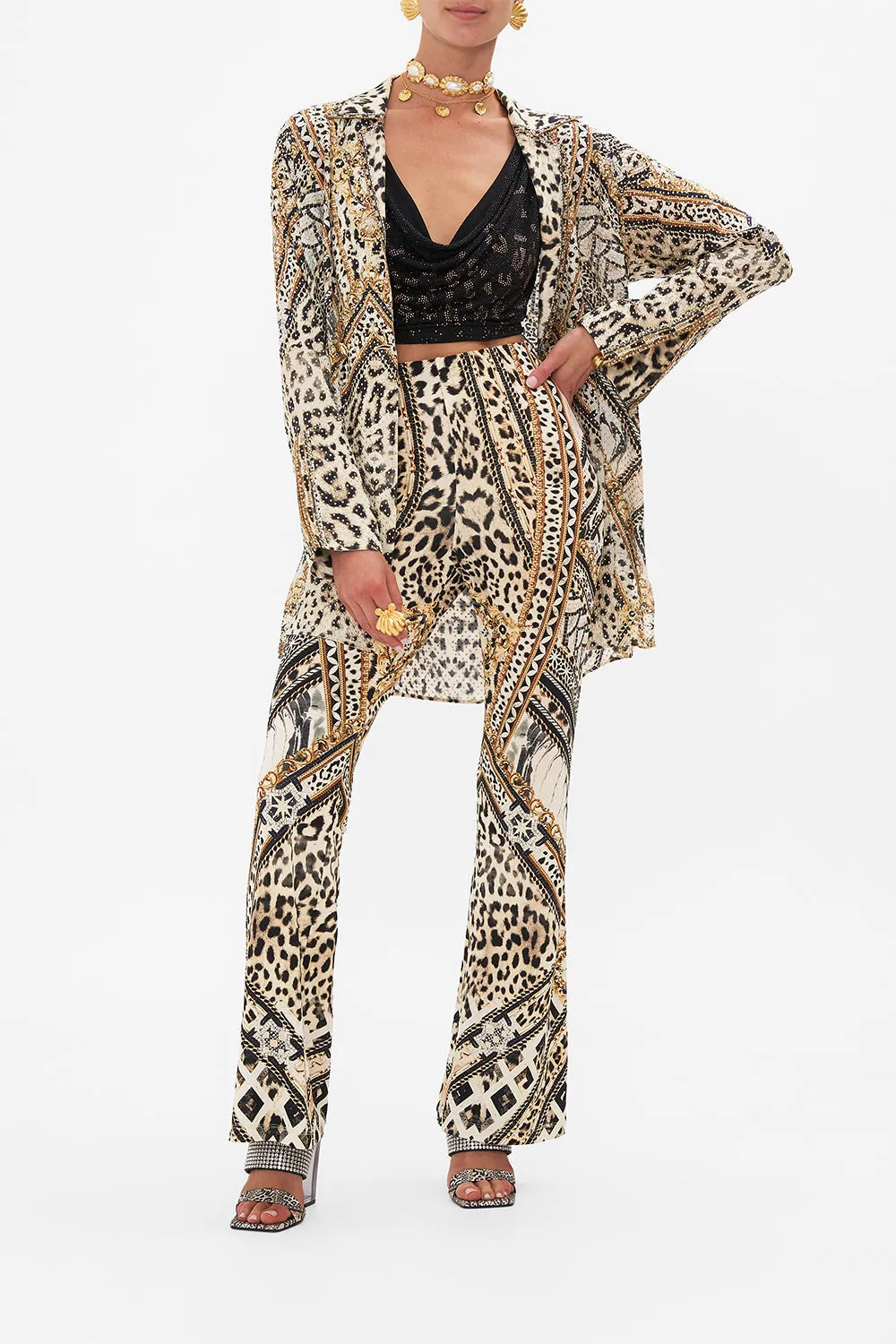 JERSEY FLARE PANT MOSAIC MUSE