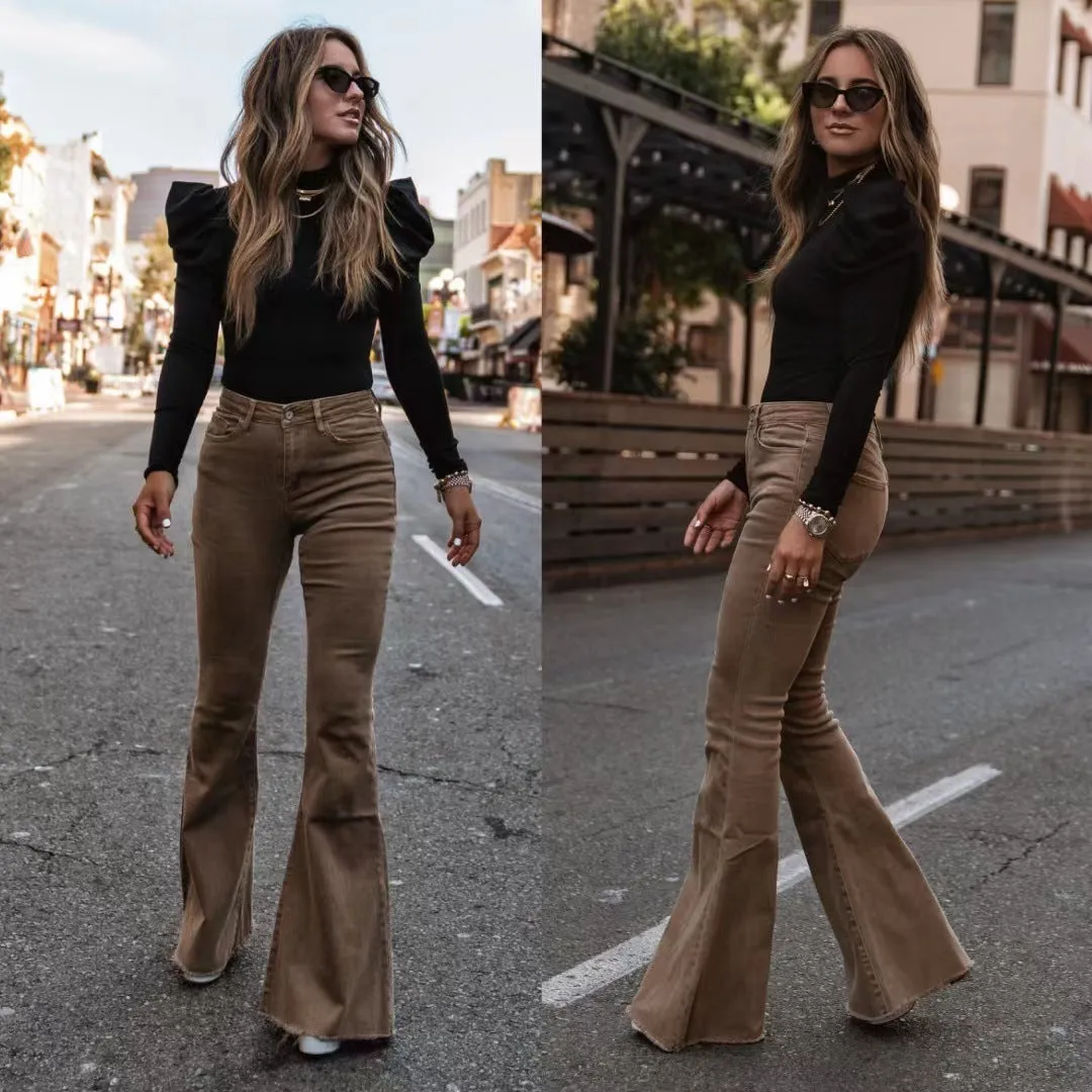 Juliet – Women's Corduroy Flared Pants