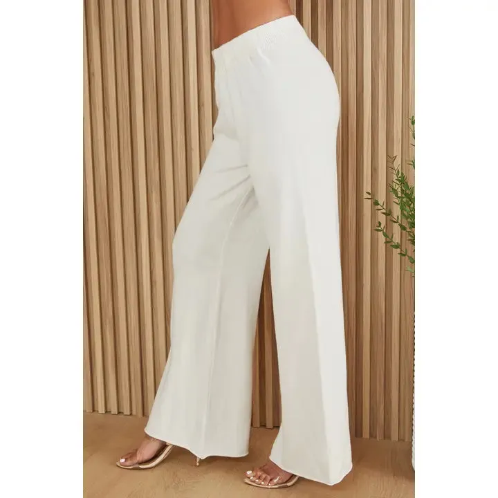 KNIT FLARED PANT