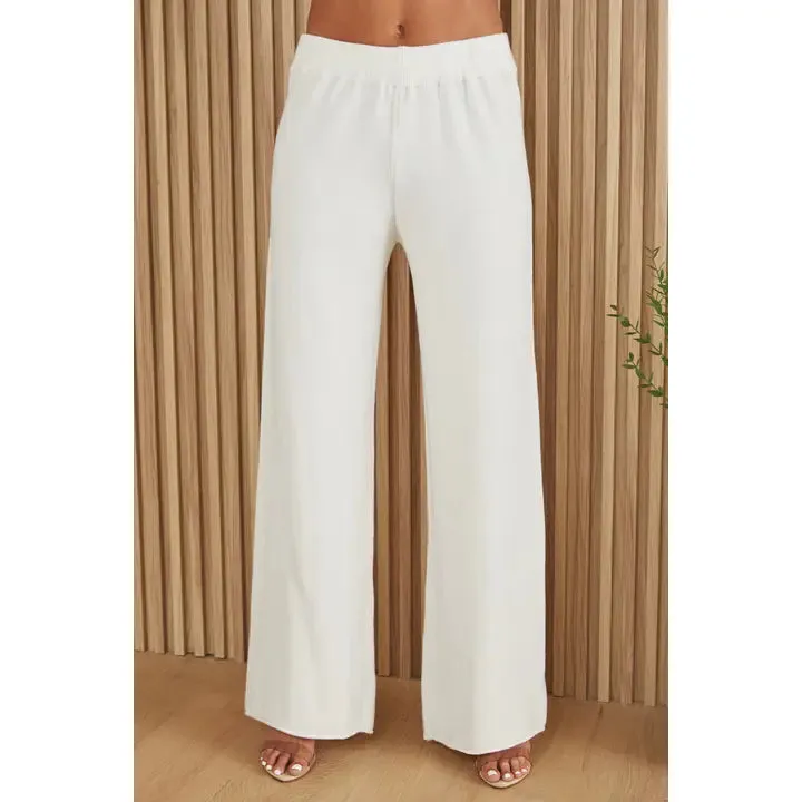 KNIT FLARED PANT