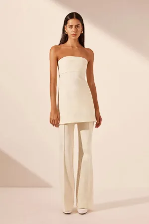 Lani Boot Cut Flared Pant - Rice